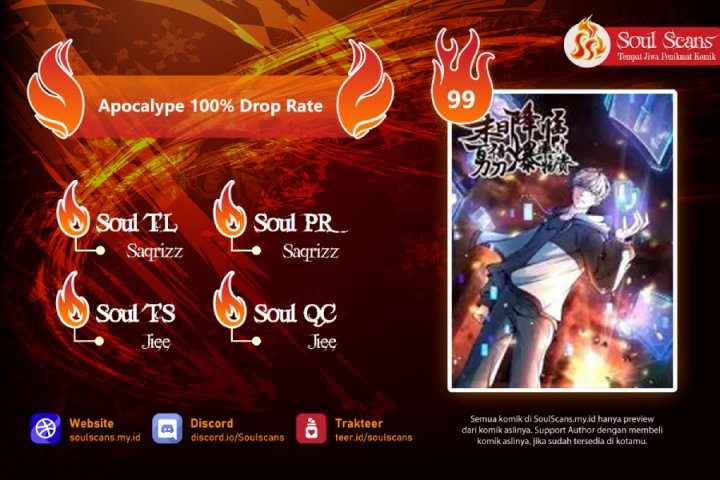 Apocalypse 100% Drop Rate Chapter 32 Gambar 1