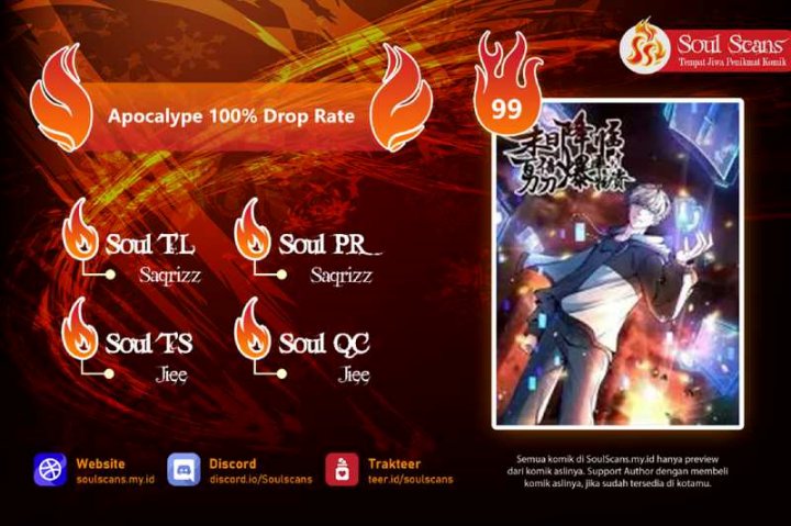 Apocalypse 100% Drop Rate Chapter 37 Gambar 1