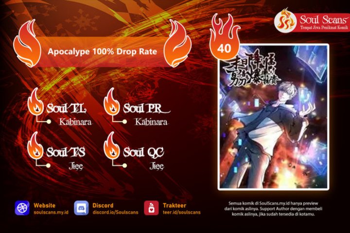 Apocalypse 100% Drop Rate Chapter 40 Gambar 1
