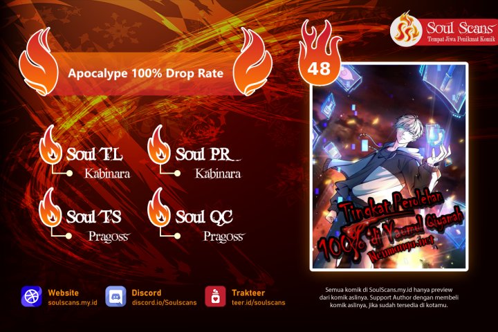 Apocalypse 100% Drop Rate Chapter 48 Gambar 1