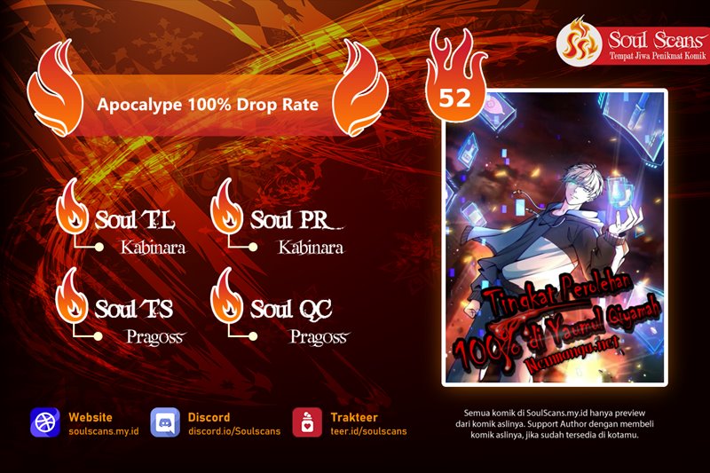 Apocalypse 100% Drop Rate Chapter 52 Gambar 1