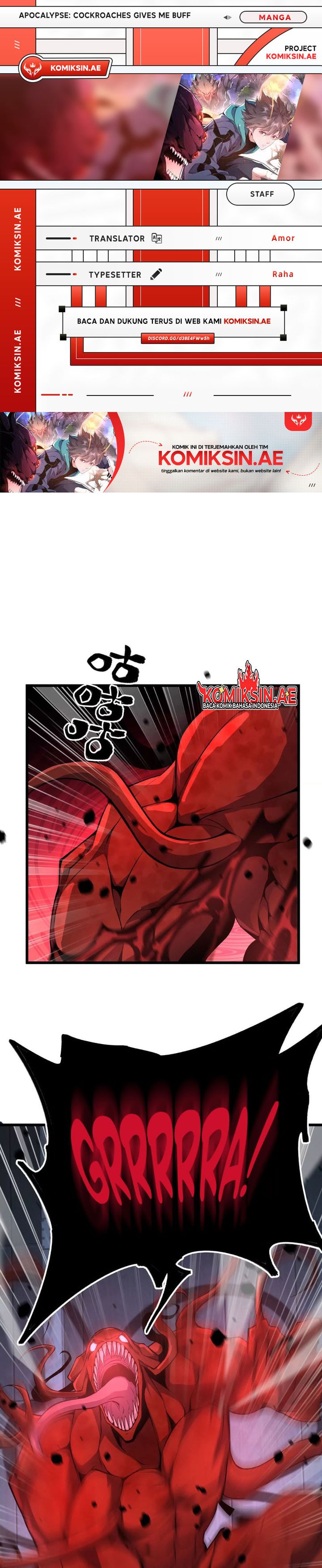 Apocalypse: Cockroaches Gives Me Buff Chapter 09 Gambar 1