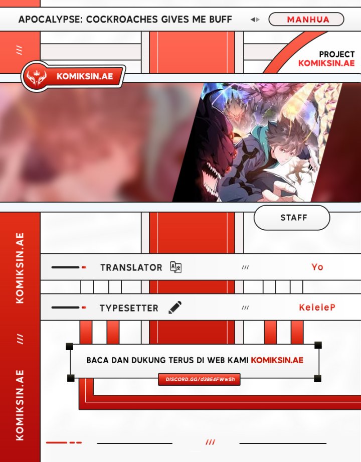Apocalypse: Cockroaches Gives Me Buff Chapter 38 Gambar 1