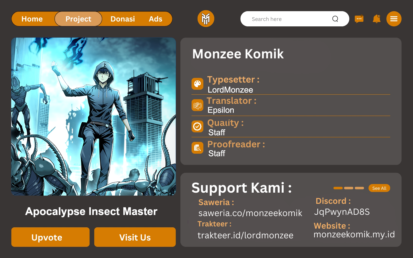 Apocalypse Insect Master Chapter 06 Gambar 1