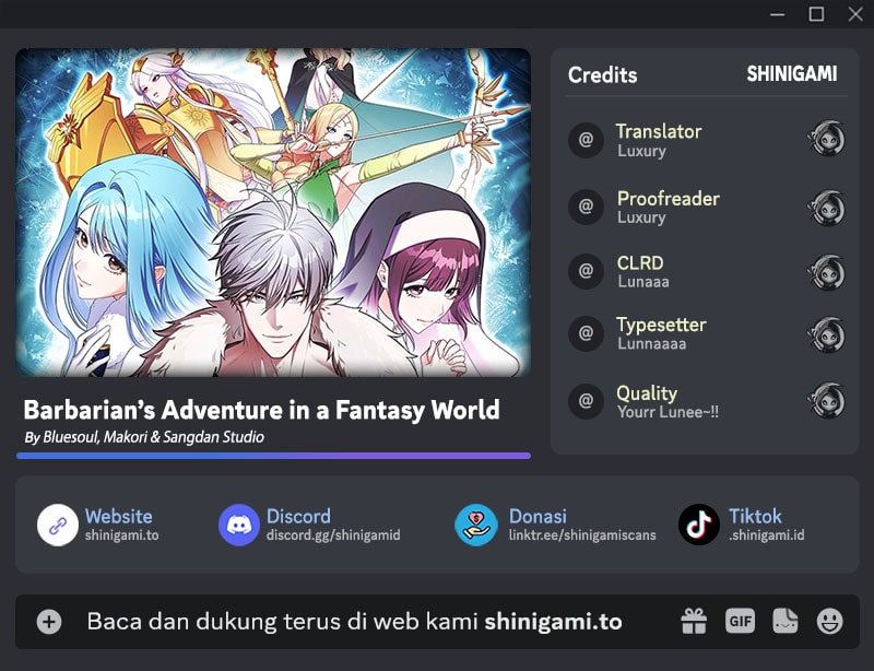 Barbarian’s Adventure In A Fantasy World Chapter 25 Gambar 1