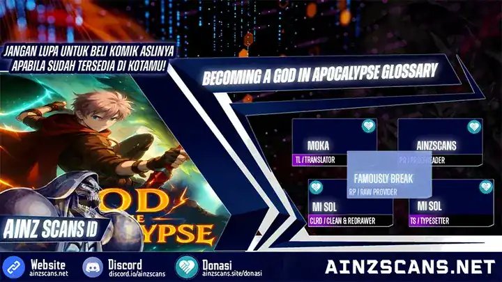Becoming a God in Apocalypse Glossary Chapter 25 Gambar 1
