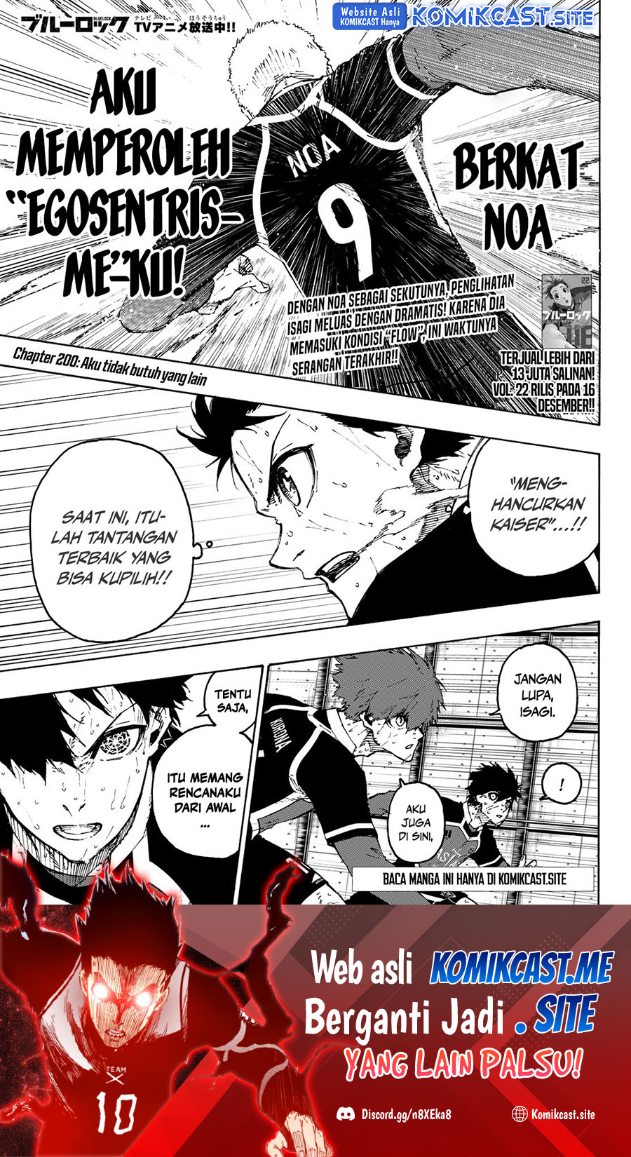 Blue Lock Chapter 200 Gambar 2