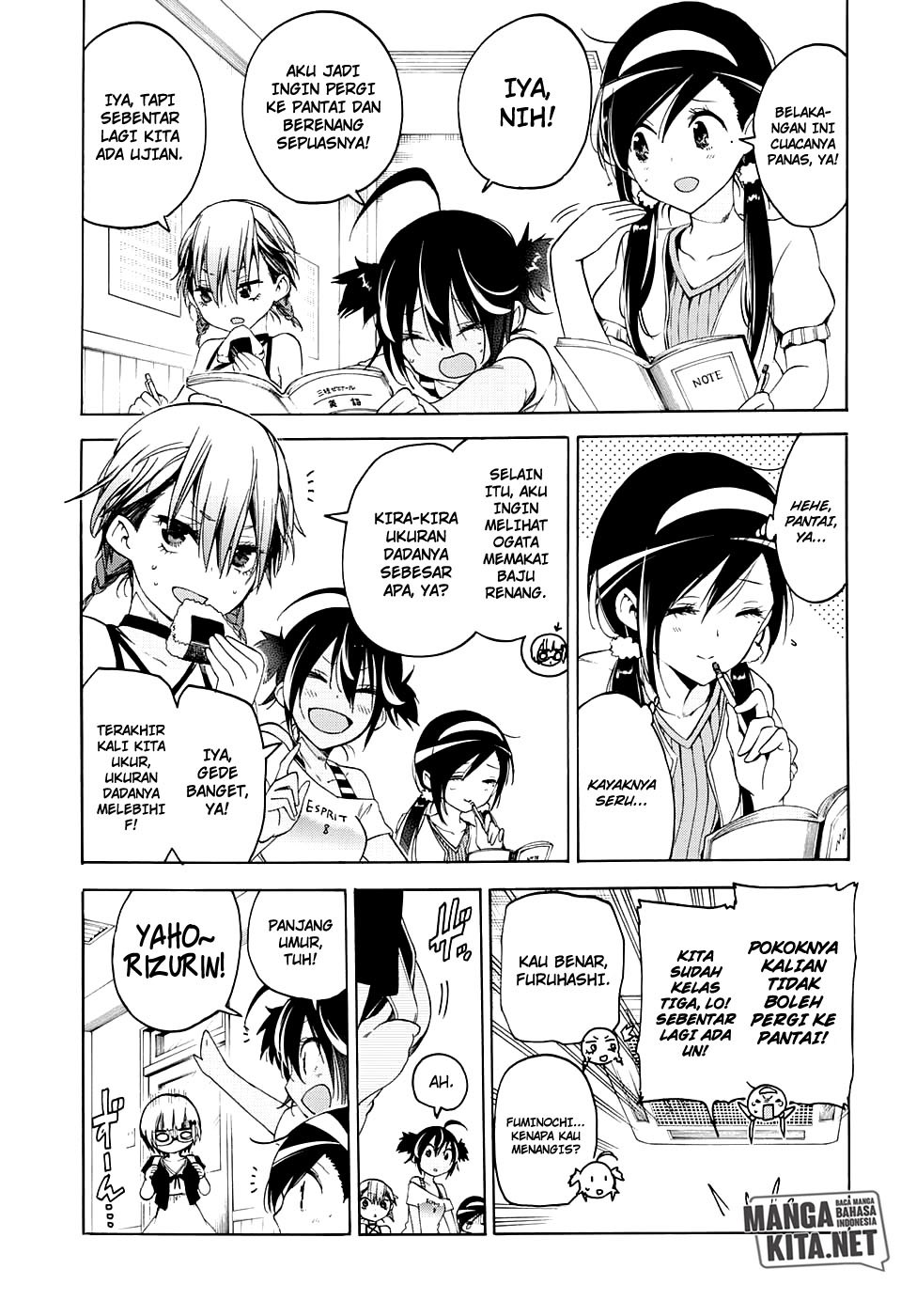 Bokutachi wa Benkyou ga Dekinai Chapter 44 Gambar 4