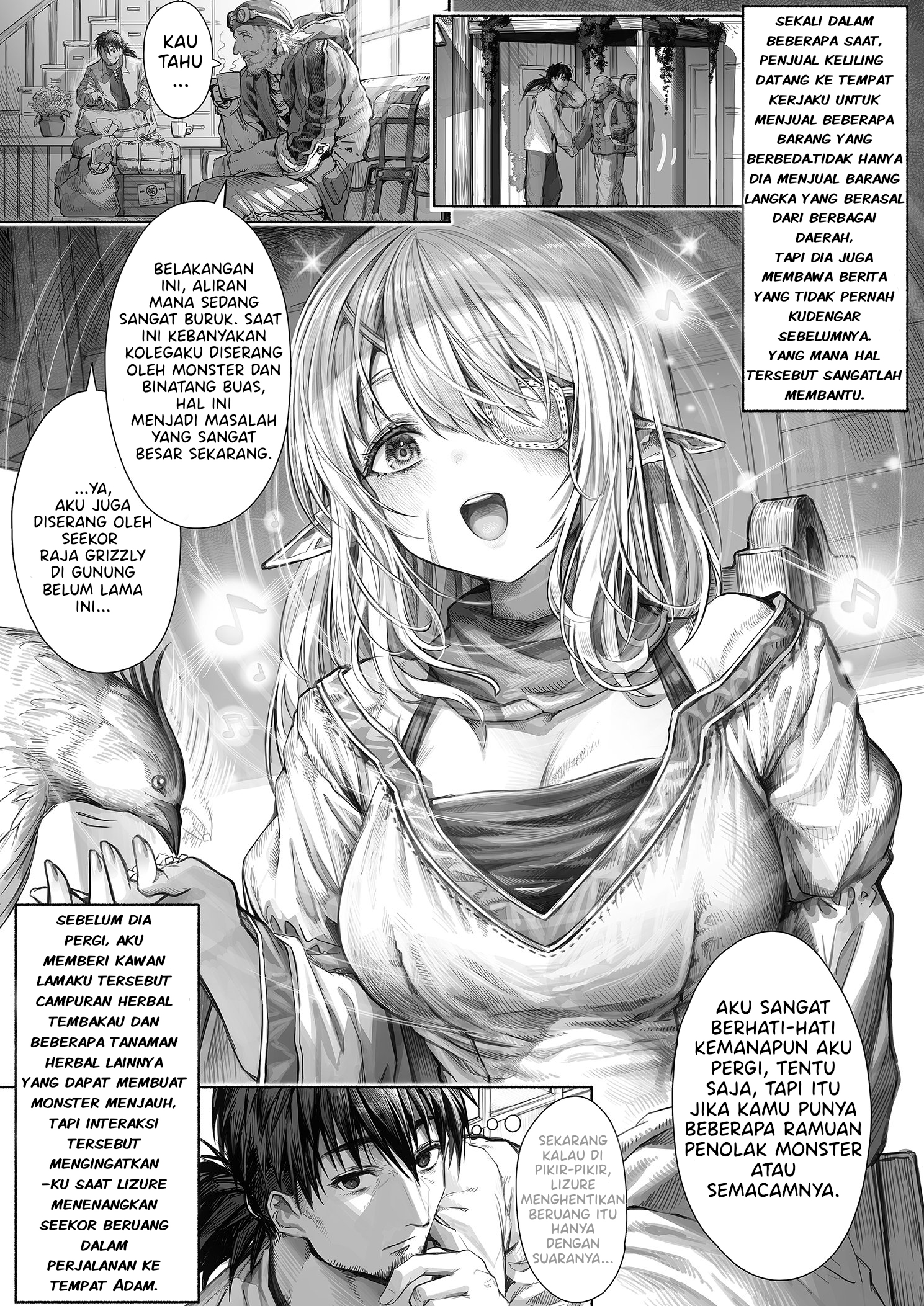 Boroboro no Elf-san o Shiawaseni suru Kusuri Uri-san Chapter 55 Gambar 1