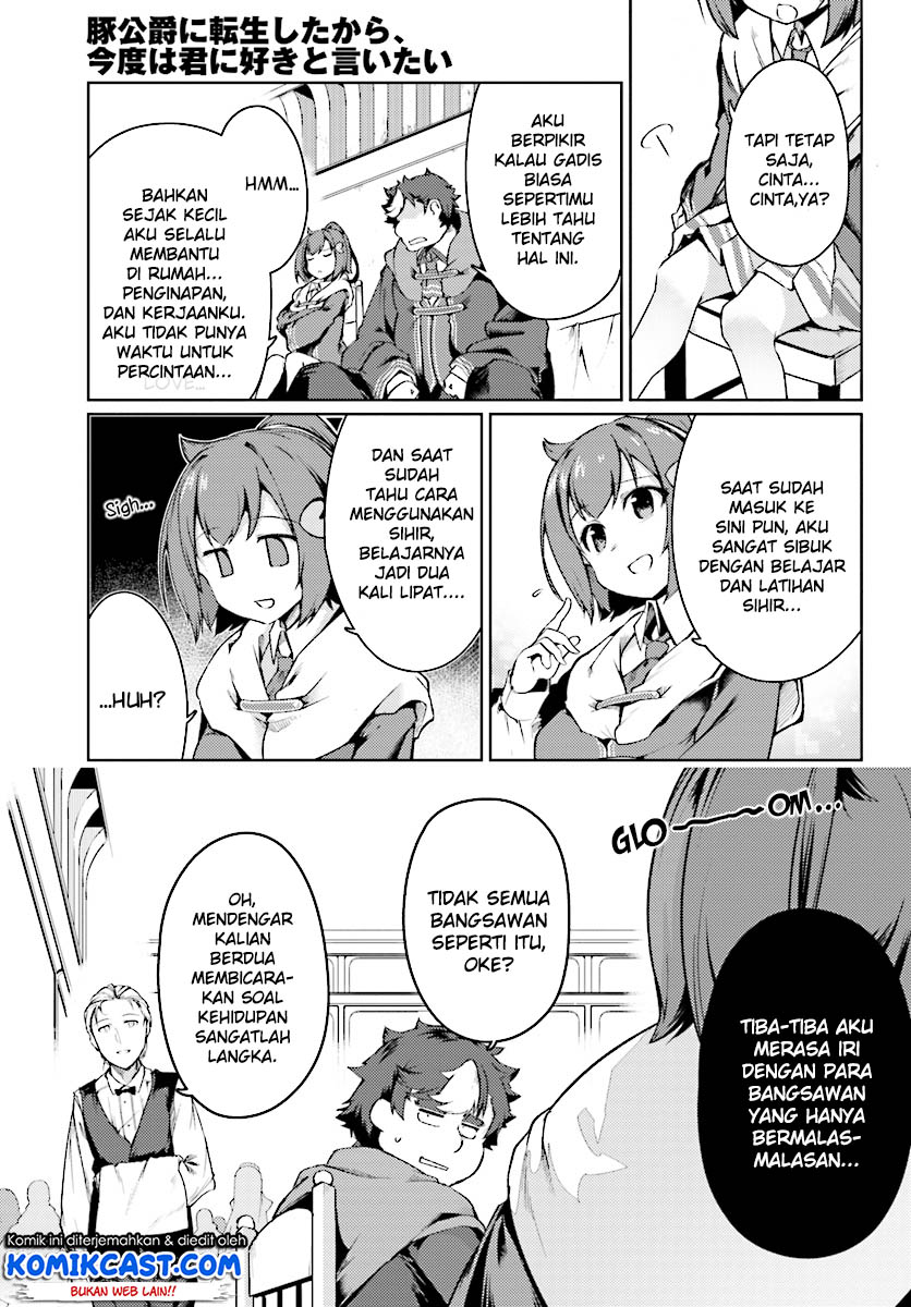 Buta Koushaku ni Tensei shita kara, Kondo wa Kimi ni Suki to Iitai Chapter 12 Gambar 11