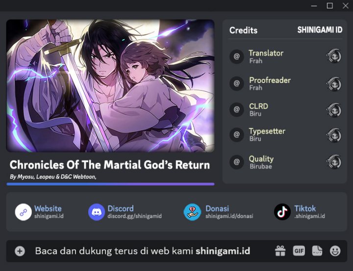 Chronicles Of The Martial God’s Return Chapter 59 Gambar 1