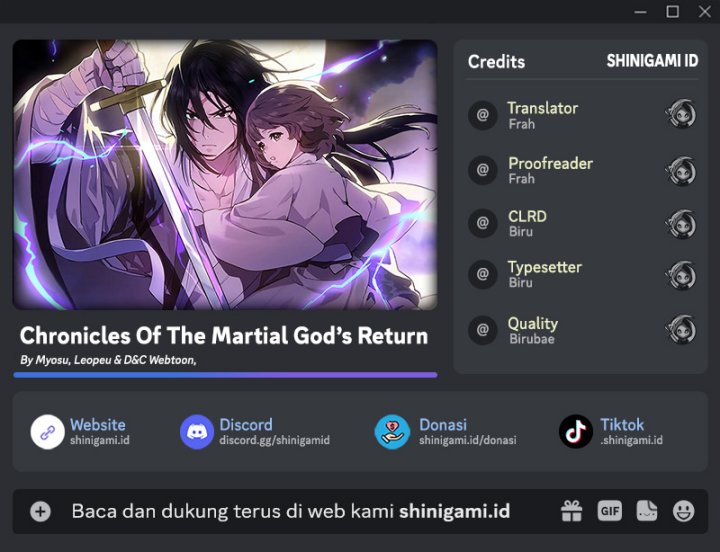 Chronicles Of The Martial God’s Return Chapter 62 Gambar 1