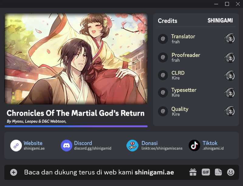 Chronicles Of The Martial God’s Return Chapter 84 Gambar 1
