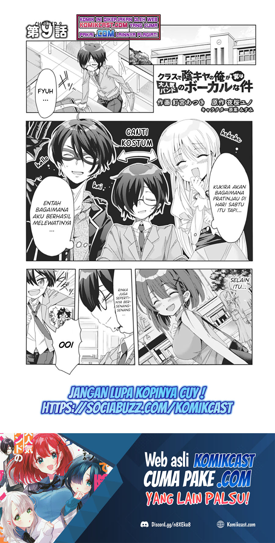 Class de Inkya no Ore ga Jitsu wa Daininki Band no Vocal na Ken Chapter 09 Gambar 2