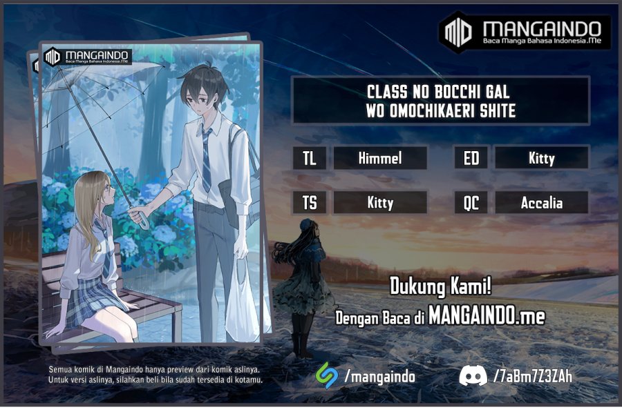 Class no Bocchi Gal wo Omochikaeri Shite Seisokei Bijin ni Shite Yatta Hanashi Chapter 06 Gambar 1