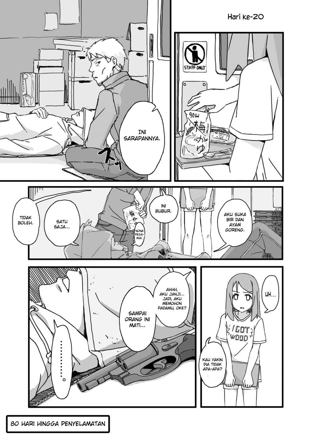 Convenience Store of the Dead ~The Convenience Store Clerk Will Get Rescued in 100 Days~ Chapter 20 Gambar 1