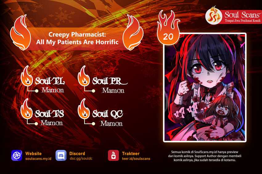 Creepy Pharmacist: All My Patients Are Horrific Chapter 20 Gambar 1