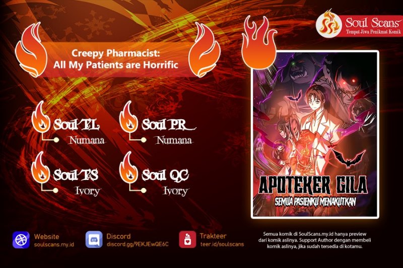 Creepy Pharmacist: All My Patients Are Horrific Chapter 38 Gambar 1