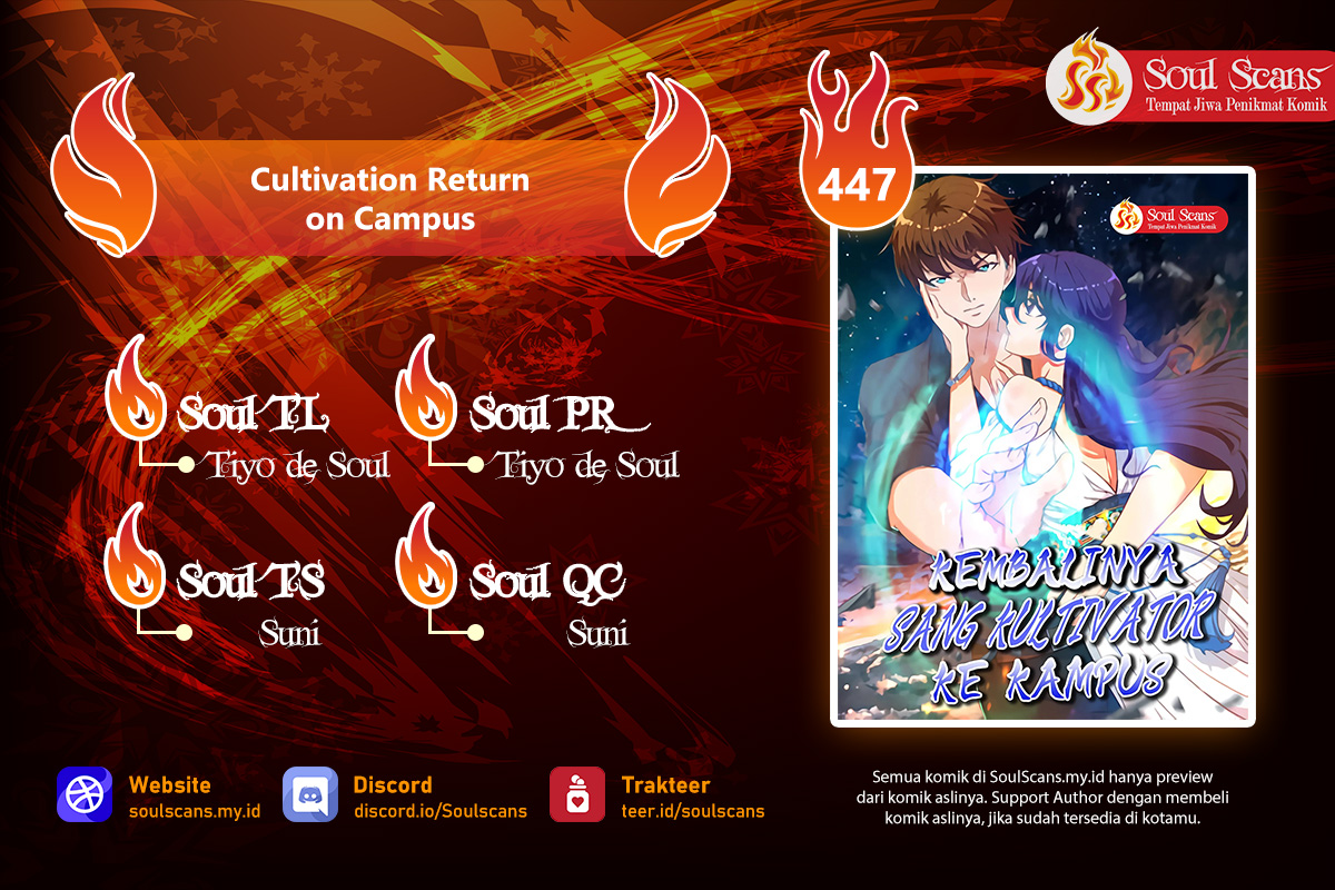 Cultivation Return on Campus Chapter 447 Gambar 1