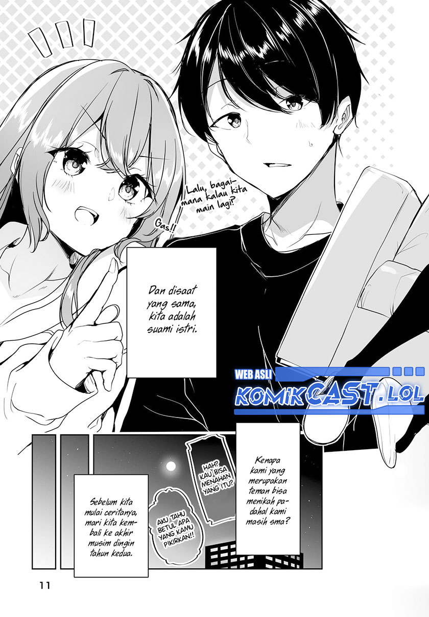 Danshi dato Omotteita Osananajimi to no Shinkon Seikatsu ga Umakuiki sugiru Kudan ni Tsuite Chapter 01.1 Gambar 8