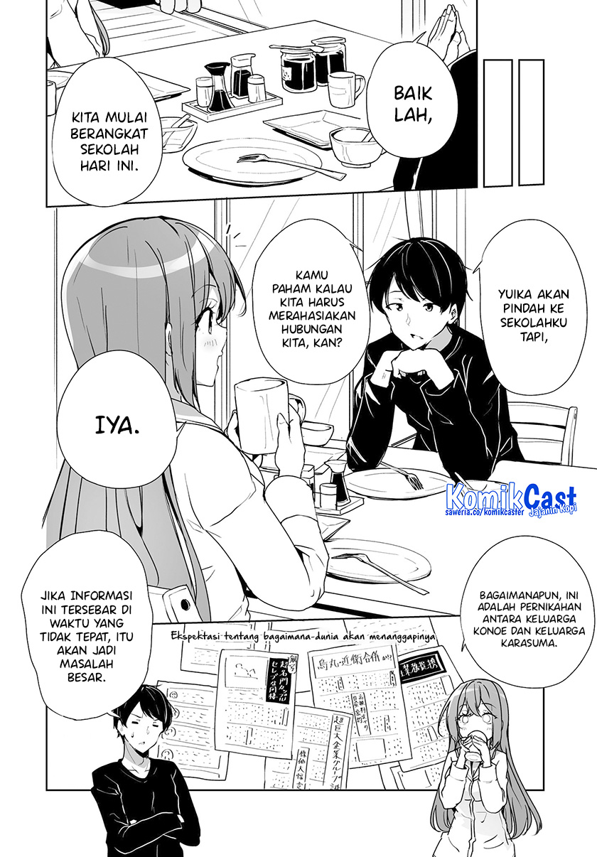 Danshi dato Omotteita Osananajimi to no Shinkon Seikatsu ga Umakuiki sugiru Kudan ni Tsuite Chapter 03 Gambar 3