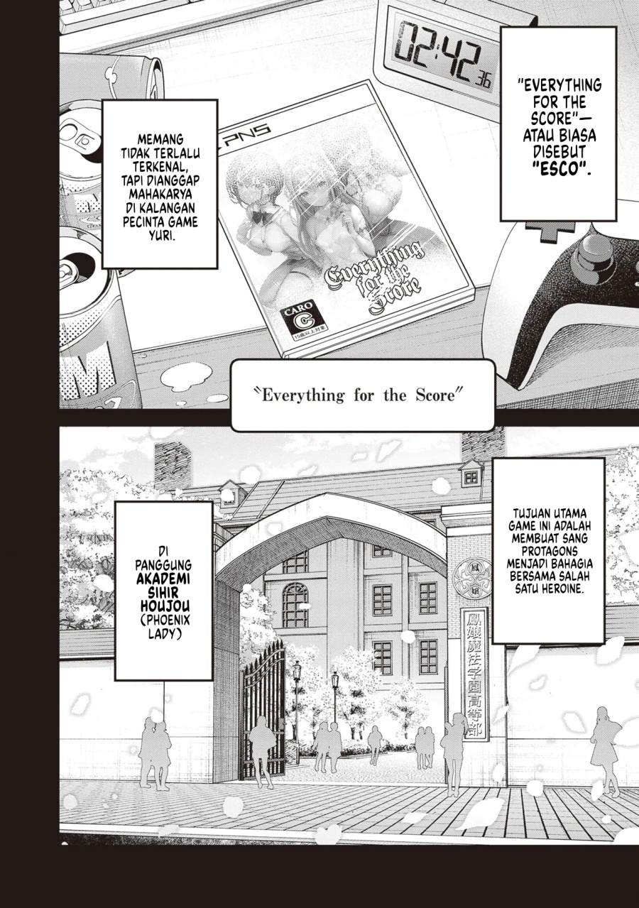 Danshi Kinsei Game Sekai de Ore ga Yarubeki Yuiitsu no Koto – Yuri no Ma ni Hasamaru Otoko to Shite Tensei shite shimaimashita Chapter 01 Gambar 6