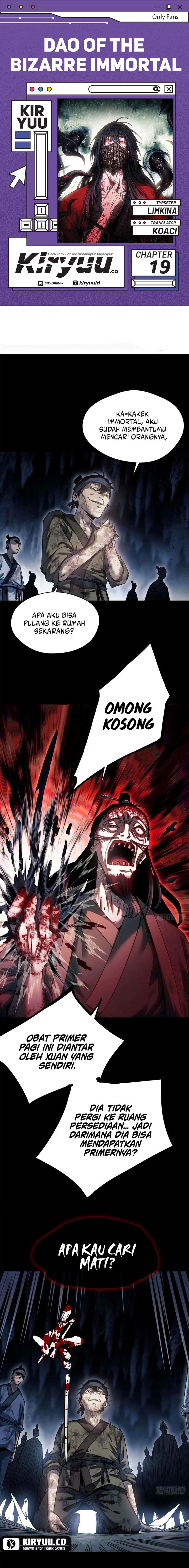 Dao of the Bizarre Immortal Chapter 19 Gambar 1