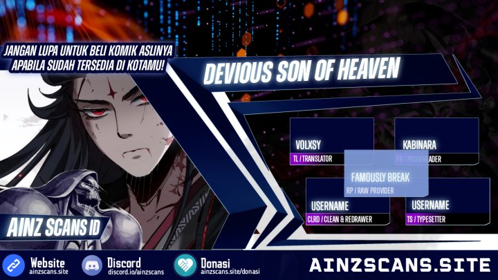 Devious Son Of Heaven Chapter 04 Gambar 1