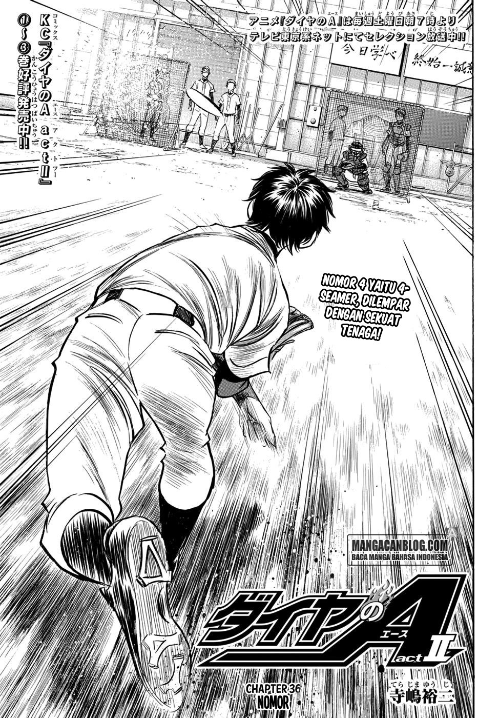 Diamond no Ace Act 2 Chapter 36 Gambar 1