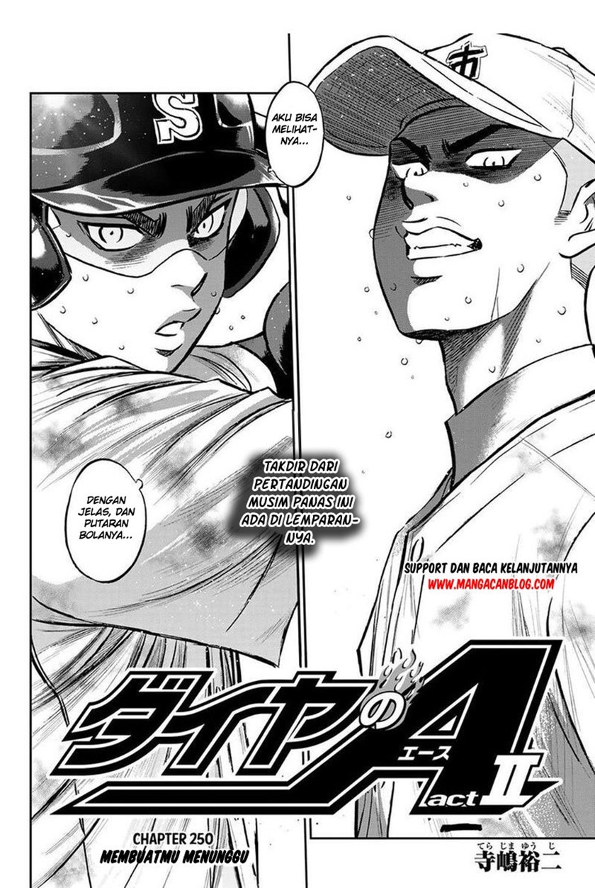 Diamond no Ace Act 2 Chapter 250 Gambar 2