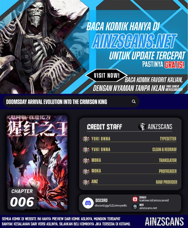 Disaster Comes: I Evolve Into the Crimson King Chapter 06 Gambar 1