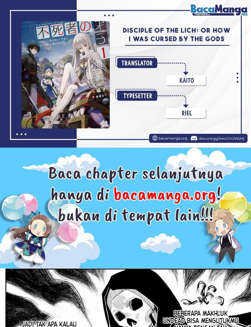 Disciple of the Lich: Or How I Was Cursed by the Gods and Dropped Into the Abyss! Chapter 02.2 Gambar 1