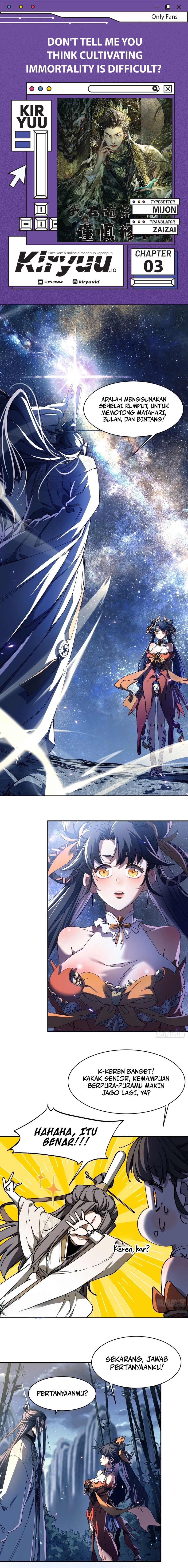 Don’t Tell Me You Think Cultivating Immortality Is Difficult? Chapter 03 Gambar 1