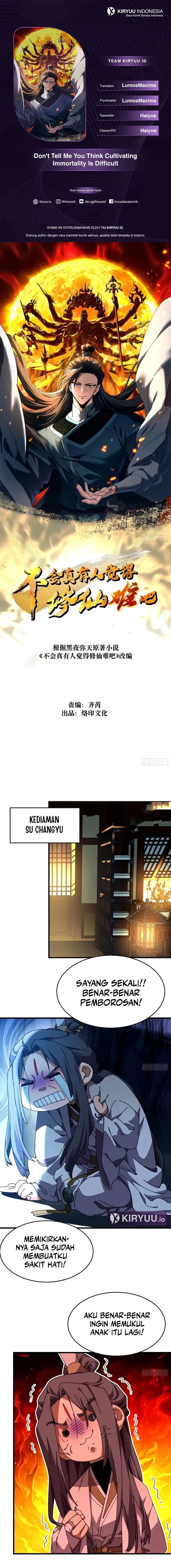 Don’t Tell Me You Think Cultivating Immortality Is Difficult? Chapter 35 Gambar 1
