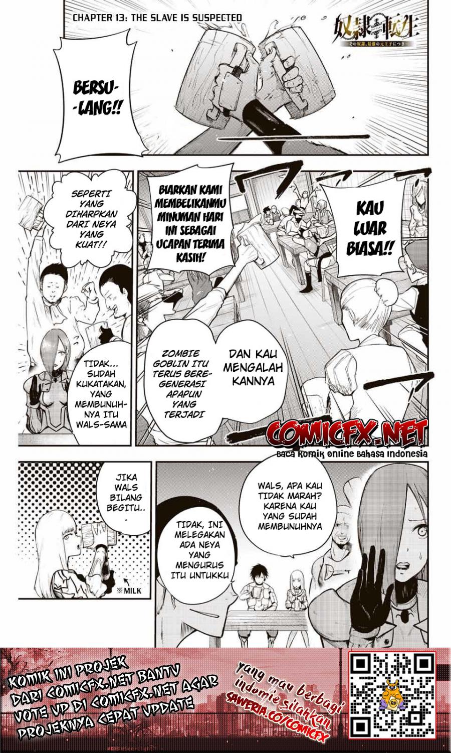 Dorei Tensei: Sono Dorei, Saikyou no Moto Ouji ni Tsuki Chapter 13 Gambar 2
