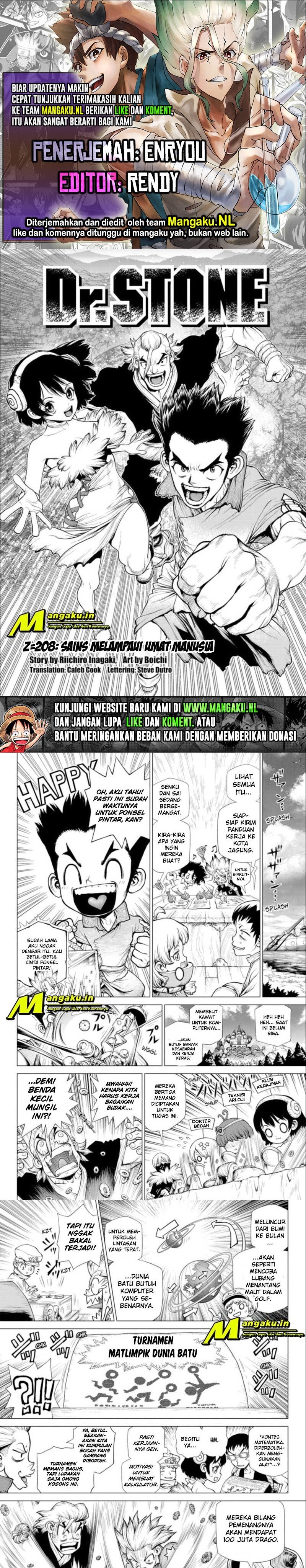 Dr. Stone Chapter 208 Gambar 1