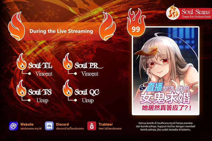 During The Live Streaming, I Proposed To A Female Ghost Chapter 48 Gambar 1