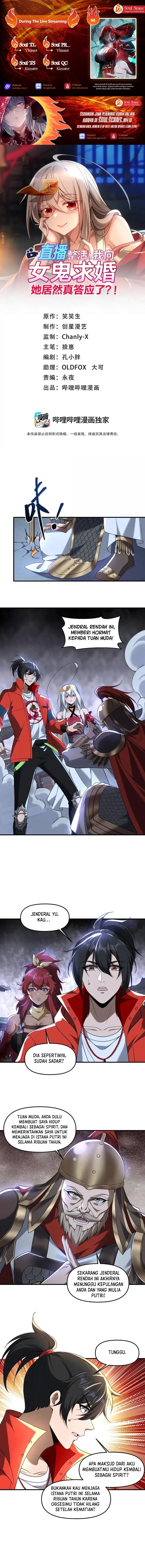 During The Live Streaming, I Proposed To A Female Ghost Chapter 90 Gambar 1