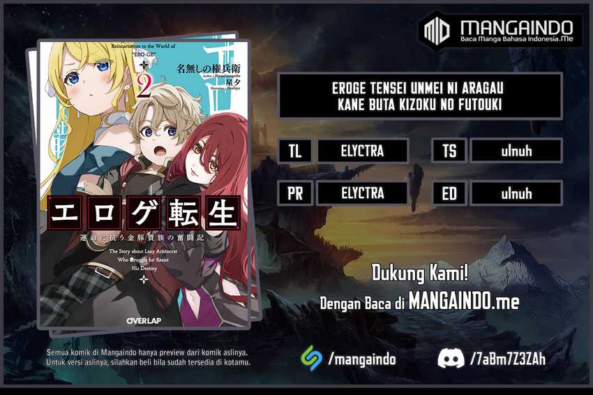 Eroge Tensei Unmei ni Aragau Kane Buta Kizoku no Funtouki Chapter 03 Gambar 1