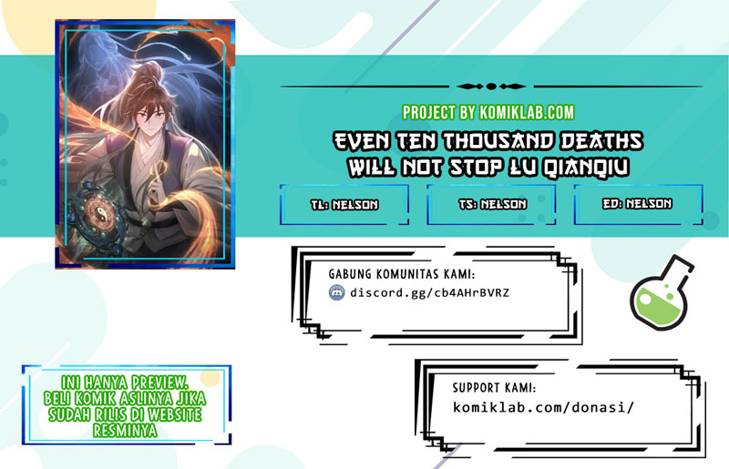 Even Ten Thousand Deaths Will Not Stop Lu Qianqiu Chapter 02 Gambar 1