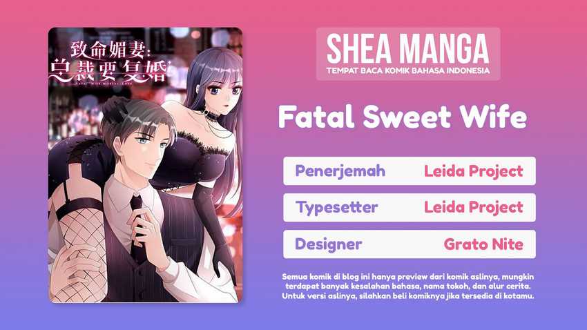 Fatal Sweet Wife: The President Wants To Remarry Chapter 02 Gambar 1