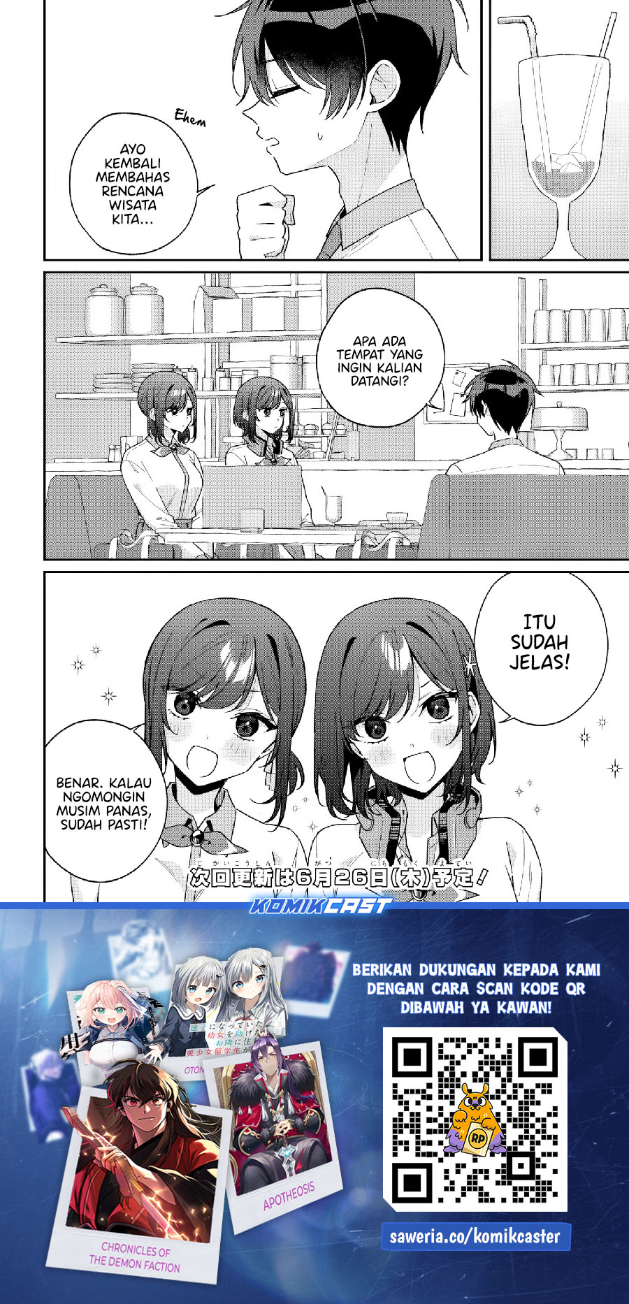 Futago Matomete Kanojo Ni Shinai Chapter 12.2 Gambar 10