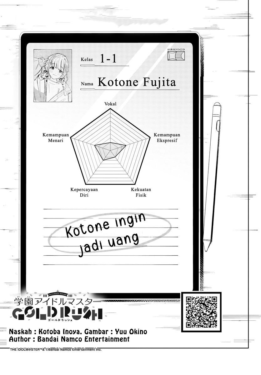 Gakuen Idolm@ster Gold Rush Chapter 04 Gambar 1