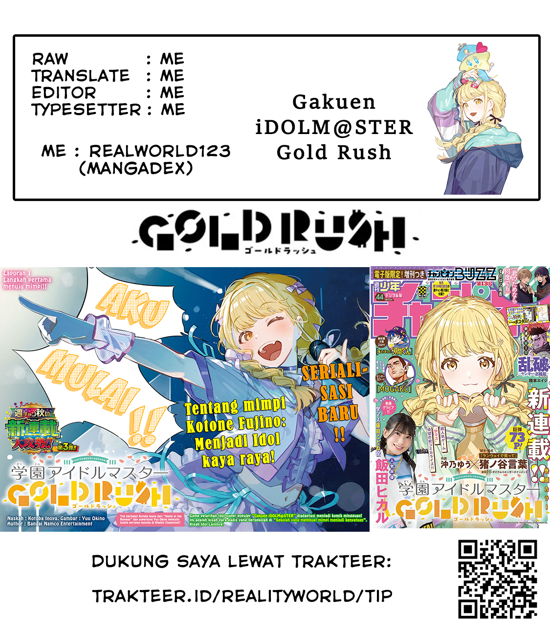 Gakuen Idolm@ster Gold Rush Chapter 15 Gambar 20