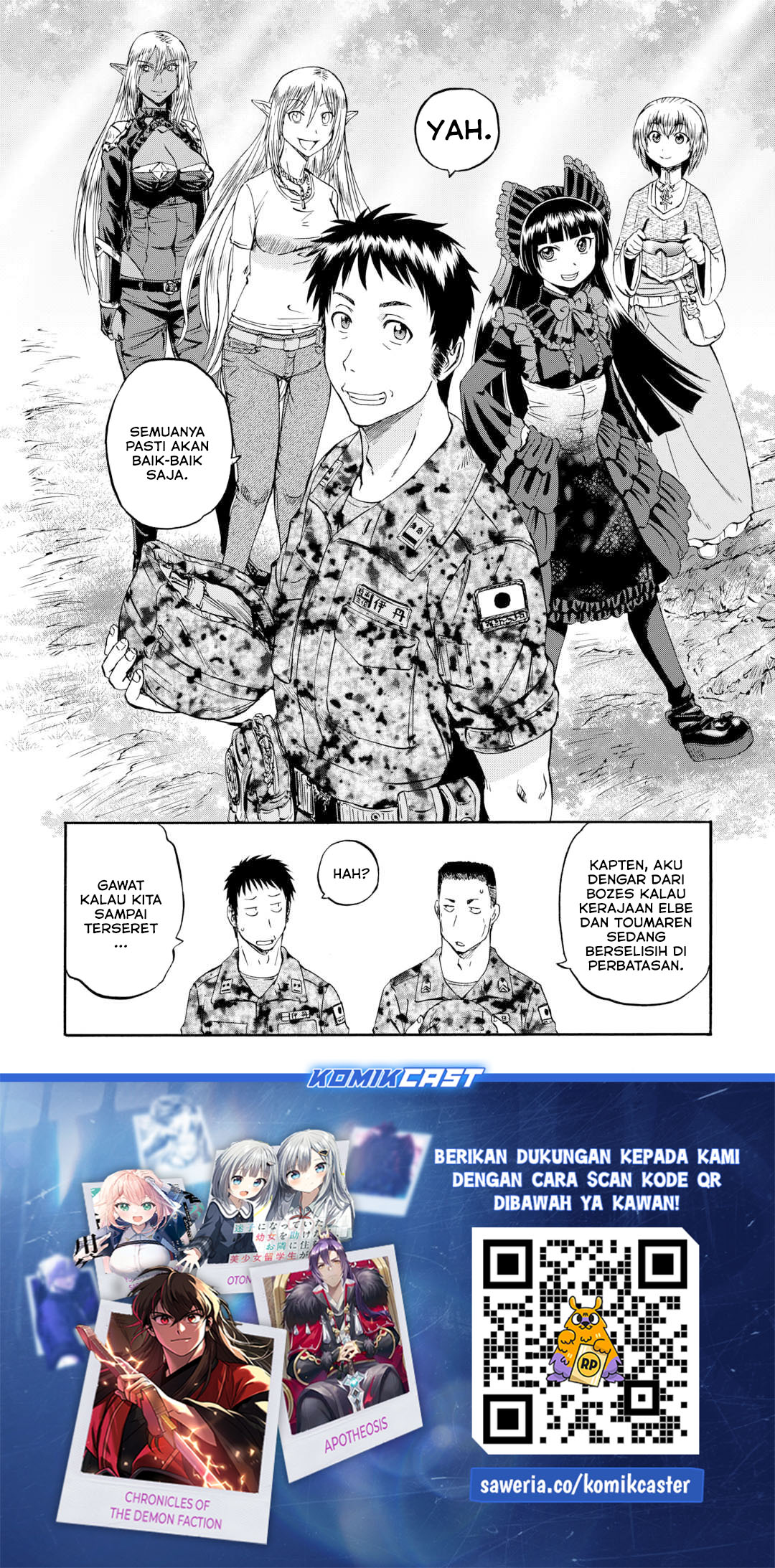 Gate – Jietai Kare no Chi nite, Kaku Tatakeri Chapter 143.2 Gambar 63