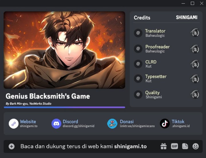 Genius Blacksmith’s Game Chapter 28 Gambar 1