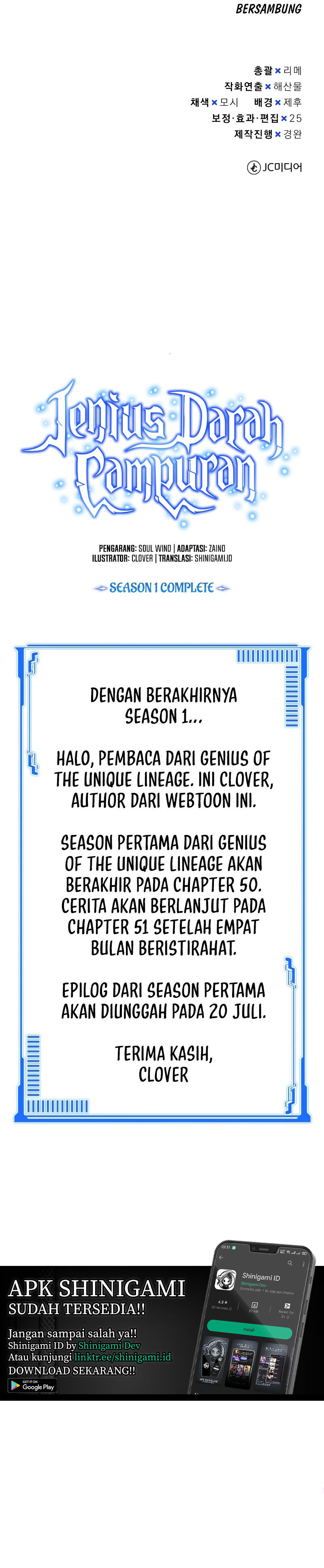 Genius of the Unique Lineage Chapter 50 S1 END Gambar 18