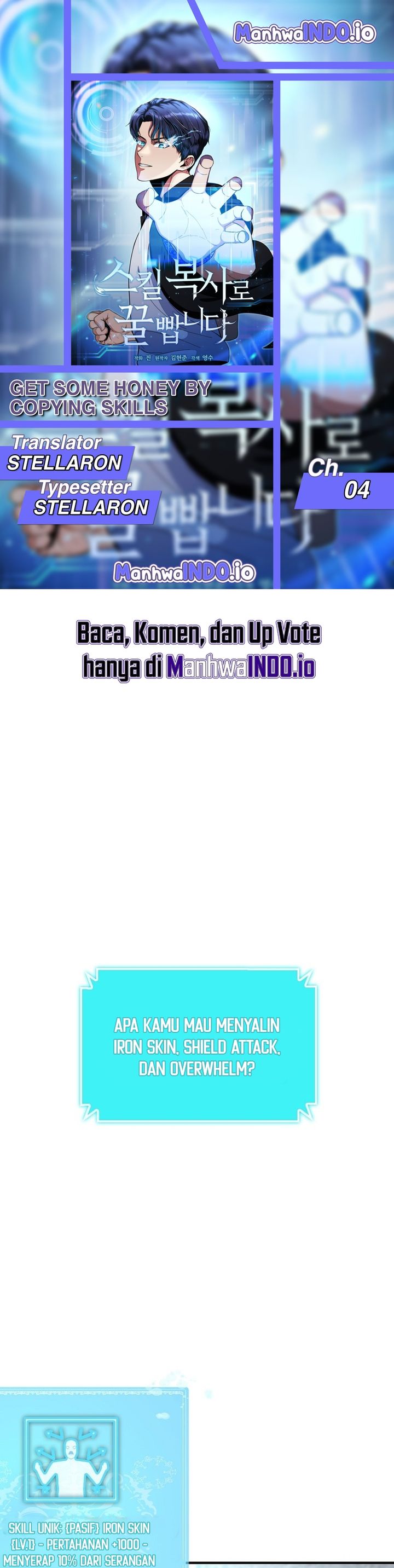 Get Some Honey by Copying Skills Chapter 04 Gambar 1