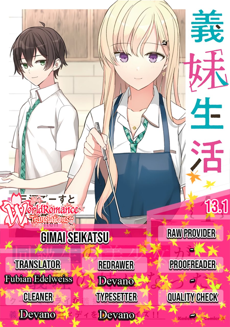 Gimai Seikatsu Chapter 13.1 Gambar 1