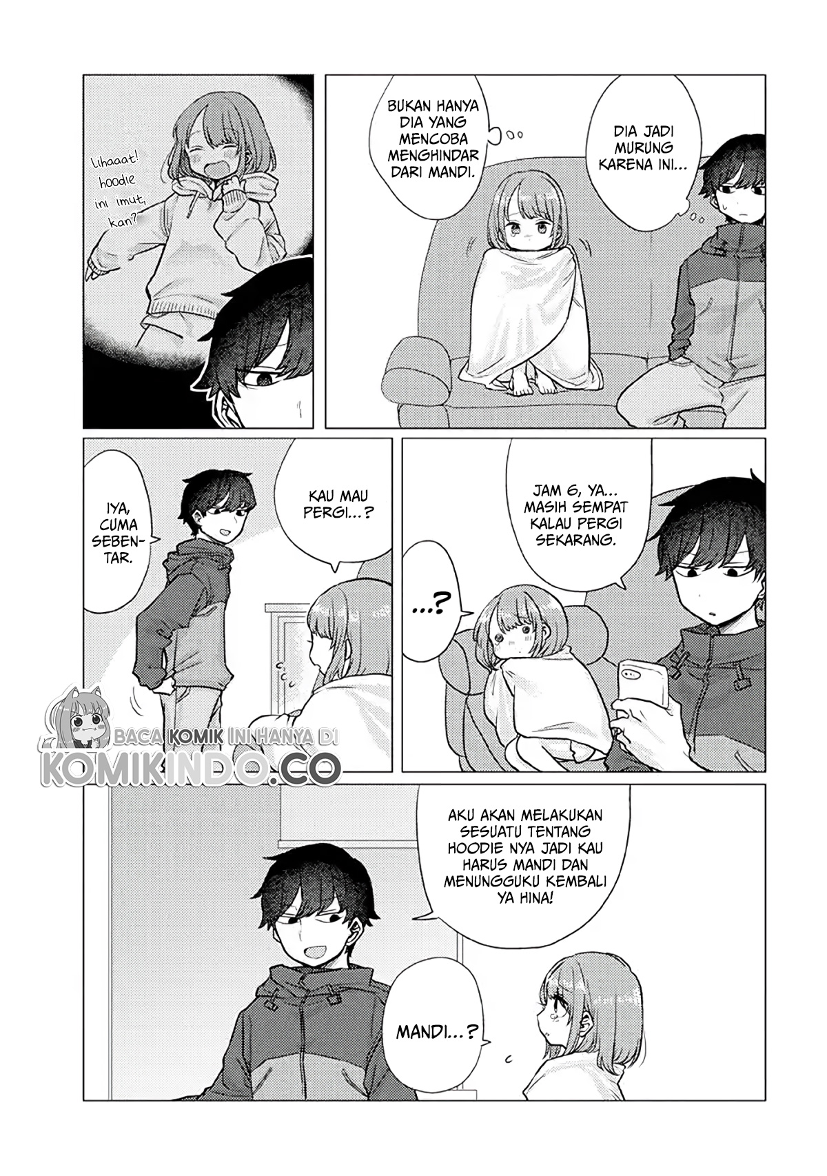 Girlfriend Who Absolutely Doesn’t Want to Take a Bath VS Boyfriend Who Absolutely Wants Her to Take a Bath Chapter 23 Gambar 4